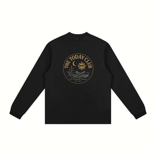The Today Club 02 -Essential Non-Shrink Mock Neck Sweatshirt